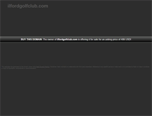 Tablet Screenshot of ilfordgolfclub.com